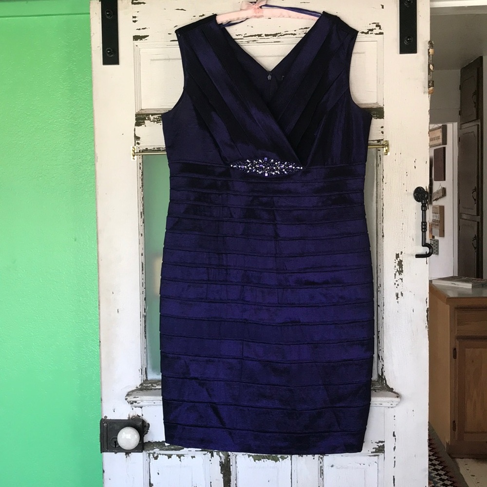 Jessica Howard Purple Cocktail Dress